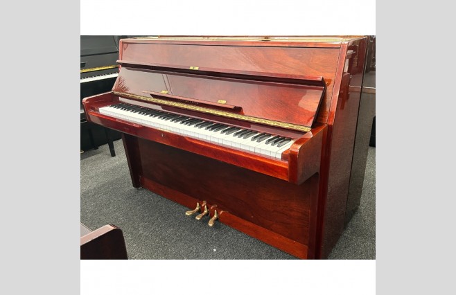 Samick Polished Red Mahogany Modern Upright Piano, Used - All Inclusive Premium Package (SN:794025) - Image 11